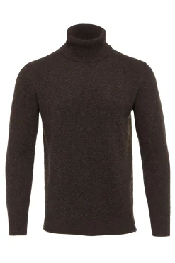 Holland Cooper Byron Roll Neck Knit Chocolate Outlet