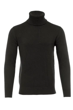 Holland Cooper Byron Roll Neck Knit Charcoal Sale