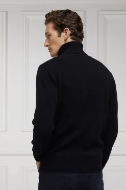 Holland Cooper Byron Roll Neck Knit Black Hot