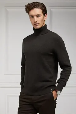 Holland Cooper Byron Roll Neck Knit Moss Online