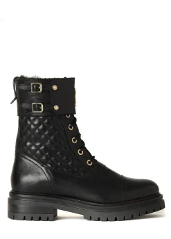 Holland Cooper Camden Biker Boot Black Clearance