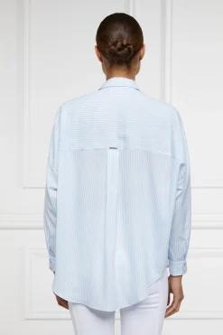 Holland Cooper Cameron Shirt Sky Stripe Hot