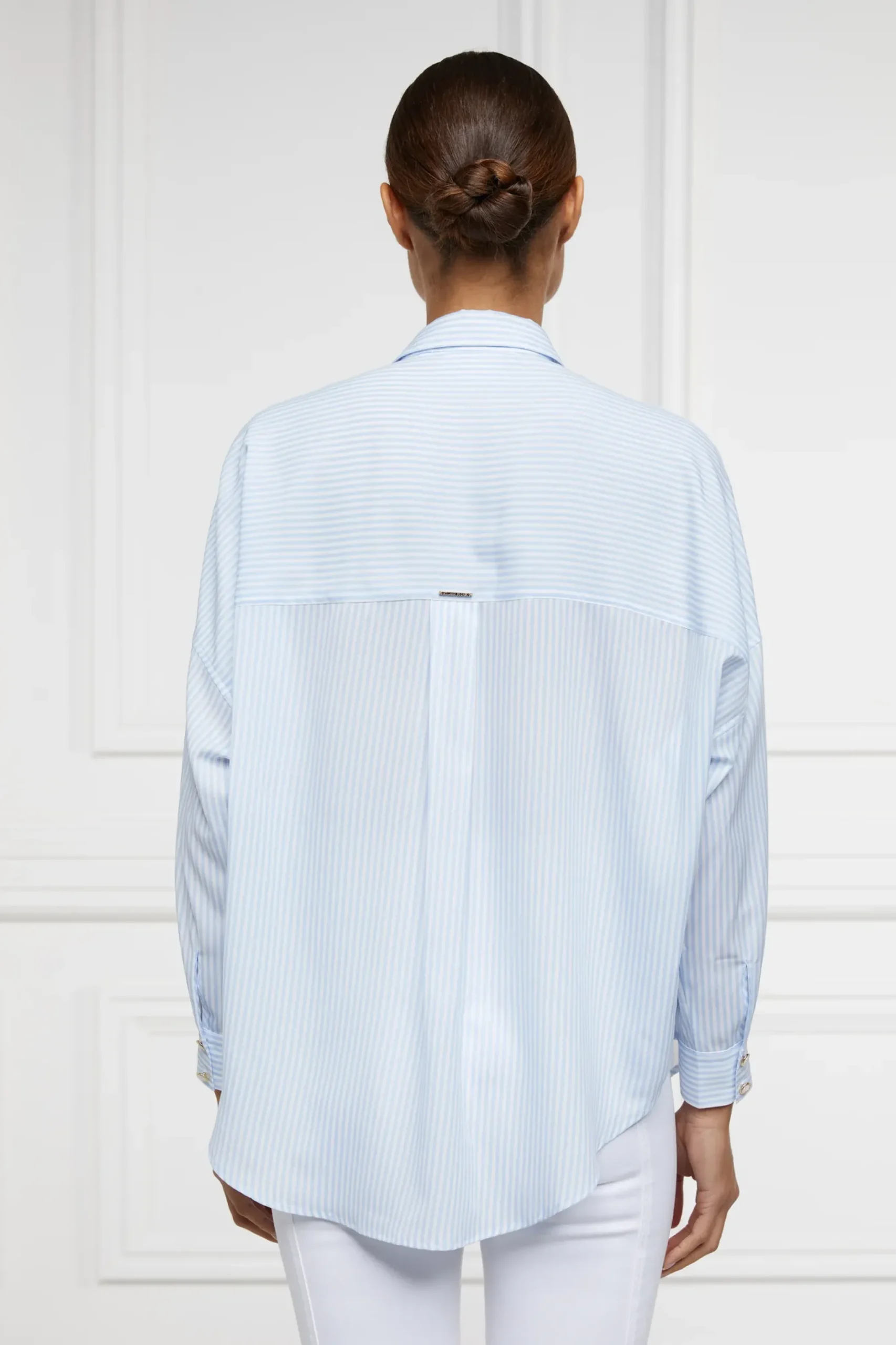 Holland Cooper Cameron Shirt Sky Stripe Hot