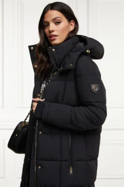 Holland Cooper Carrington Longline Coat Black