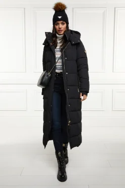 Holland Cooper Carrington Longline Coat Black