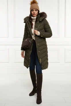 Holland Cooper Chamonix Coat Khaki Outlet