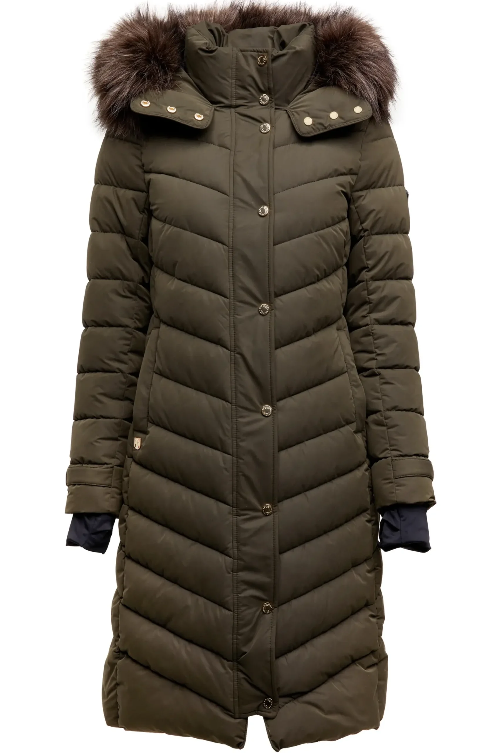 Holland Cooper Chamonix Coat Khaki Outlet