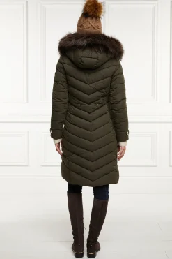 Holland Cooper Chamonix Coat Khaki Outlet