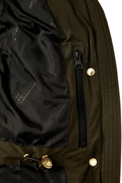 Holland Cooper Chamonix Coat Khaki Outlet
