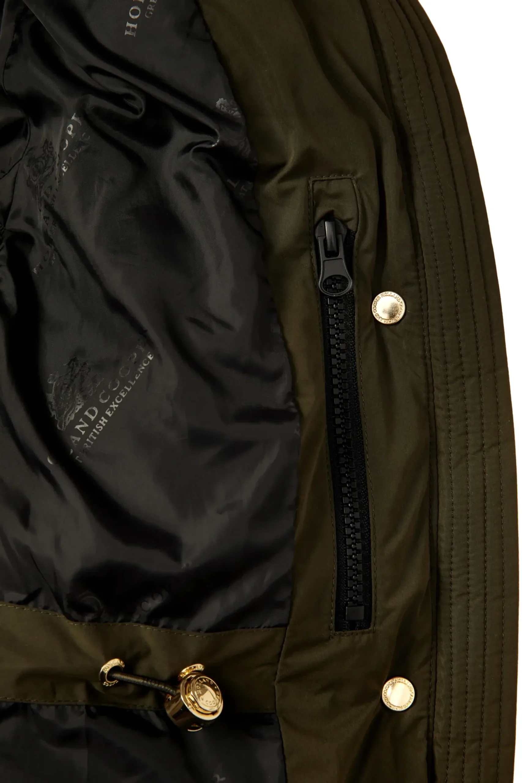 Holland Cooper Chamonix Coat Khaki Outlet