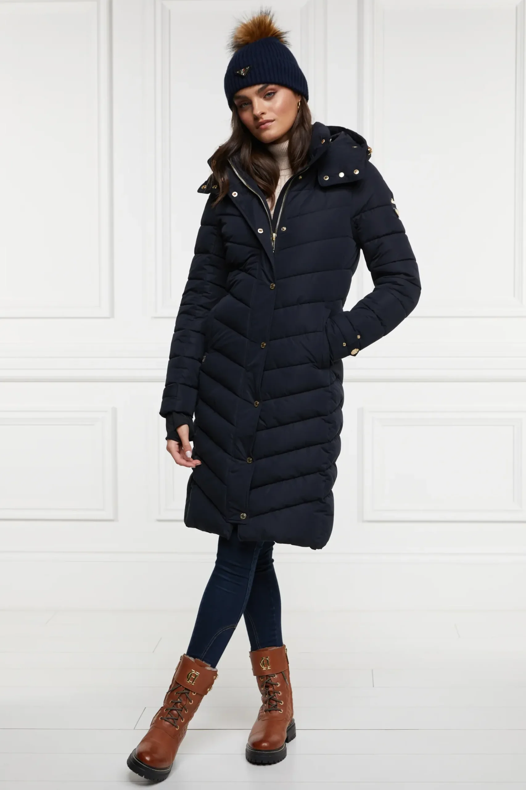 Holland Cooper Chamonix Coat Ink Navy Sale
