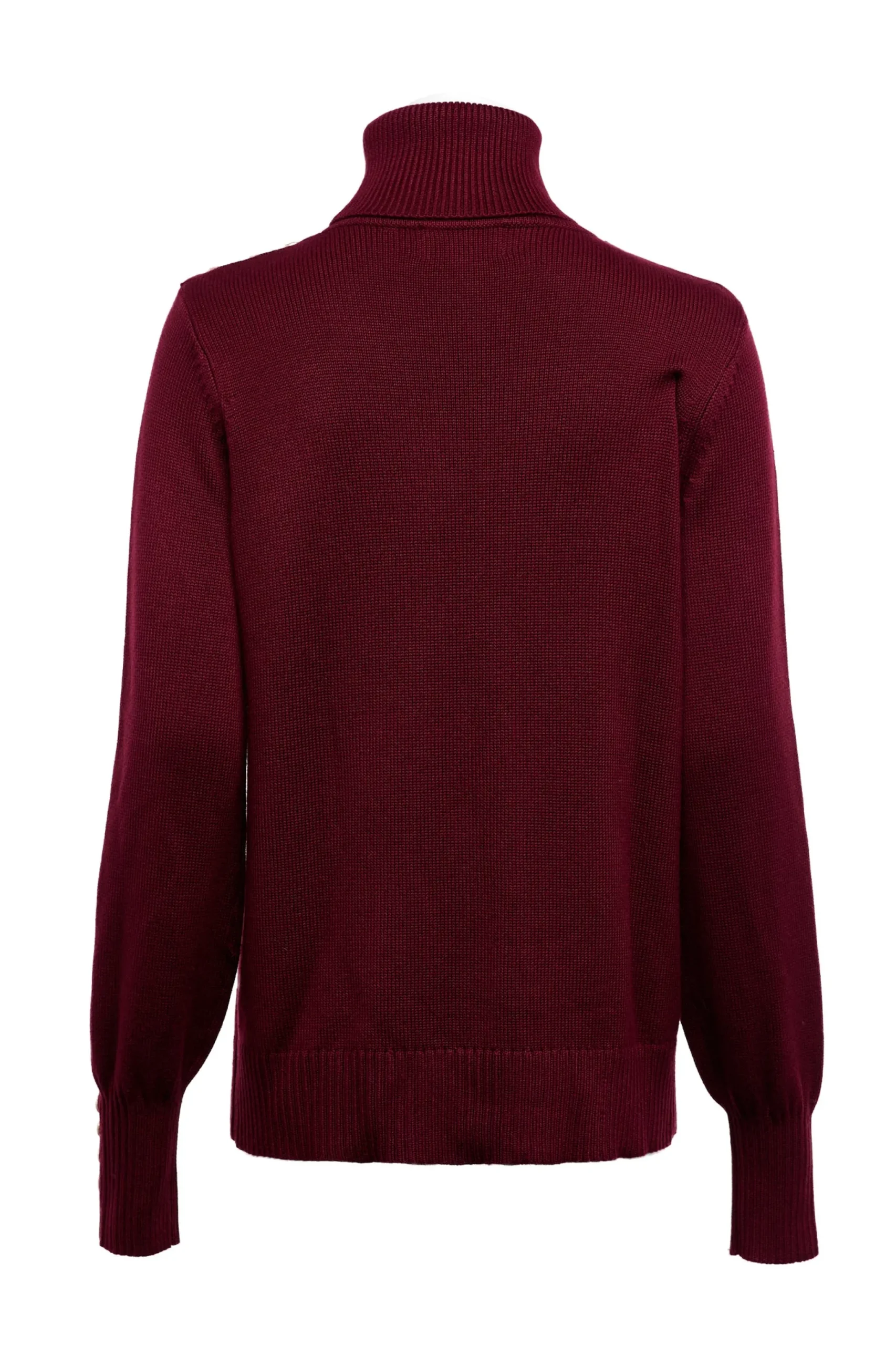 Holland Cooper Chamonix Roll Neck Knit Wine
