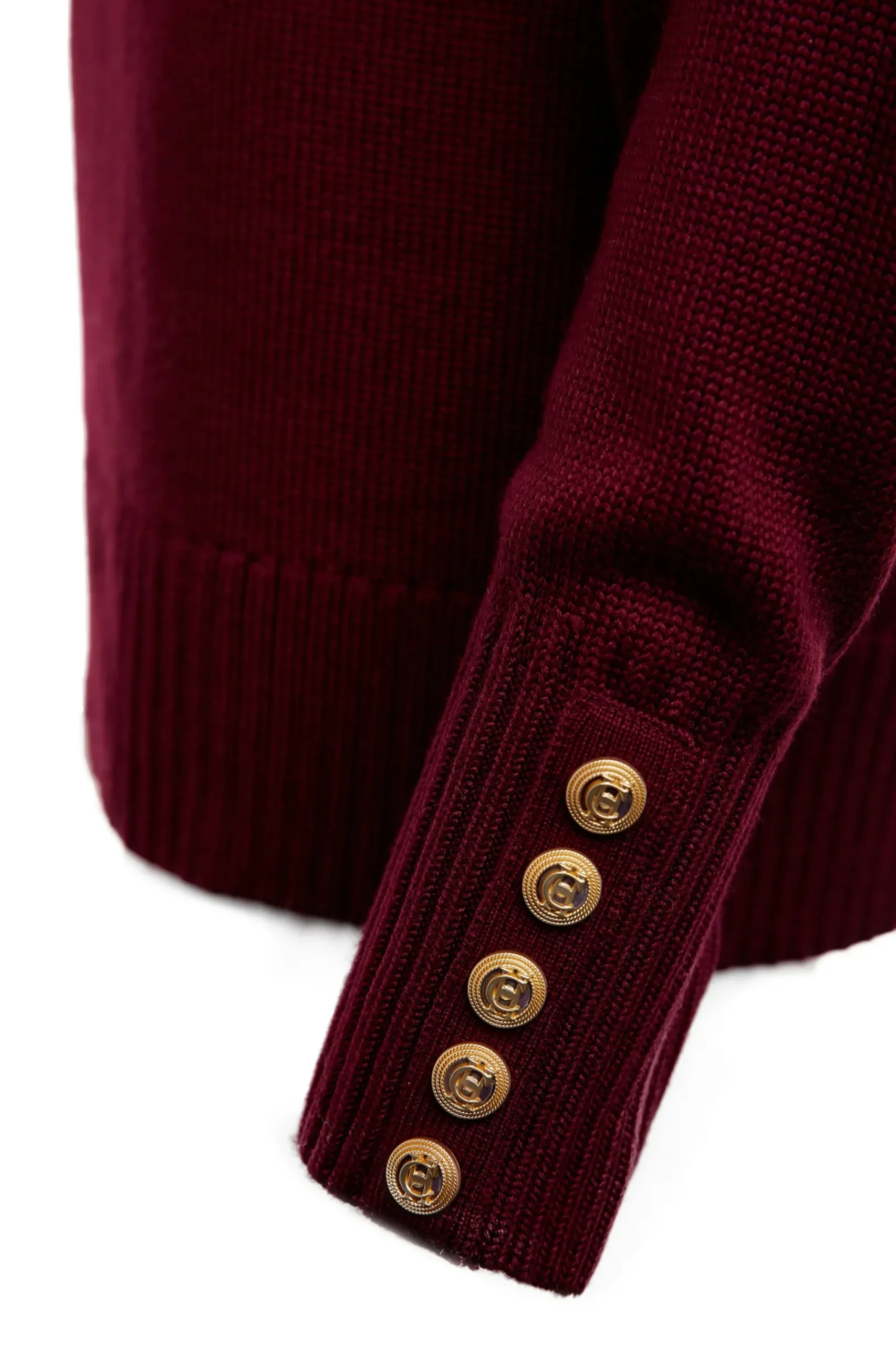 Holland Cooper Chamonix Roll Neck Knit Wine