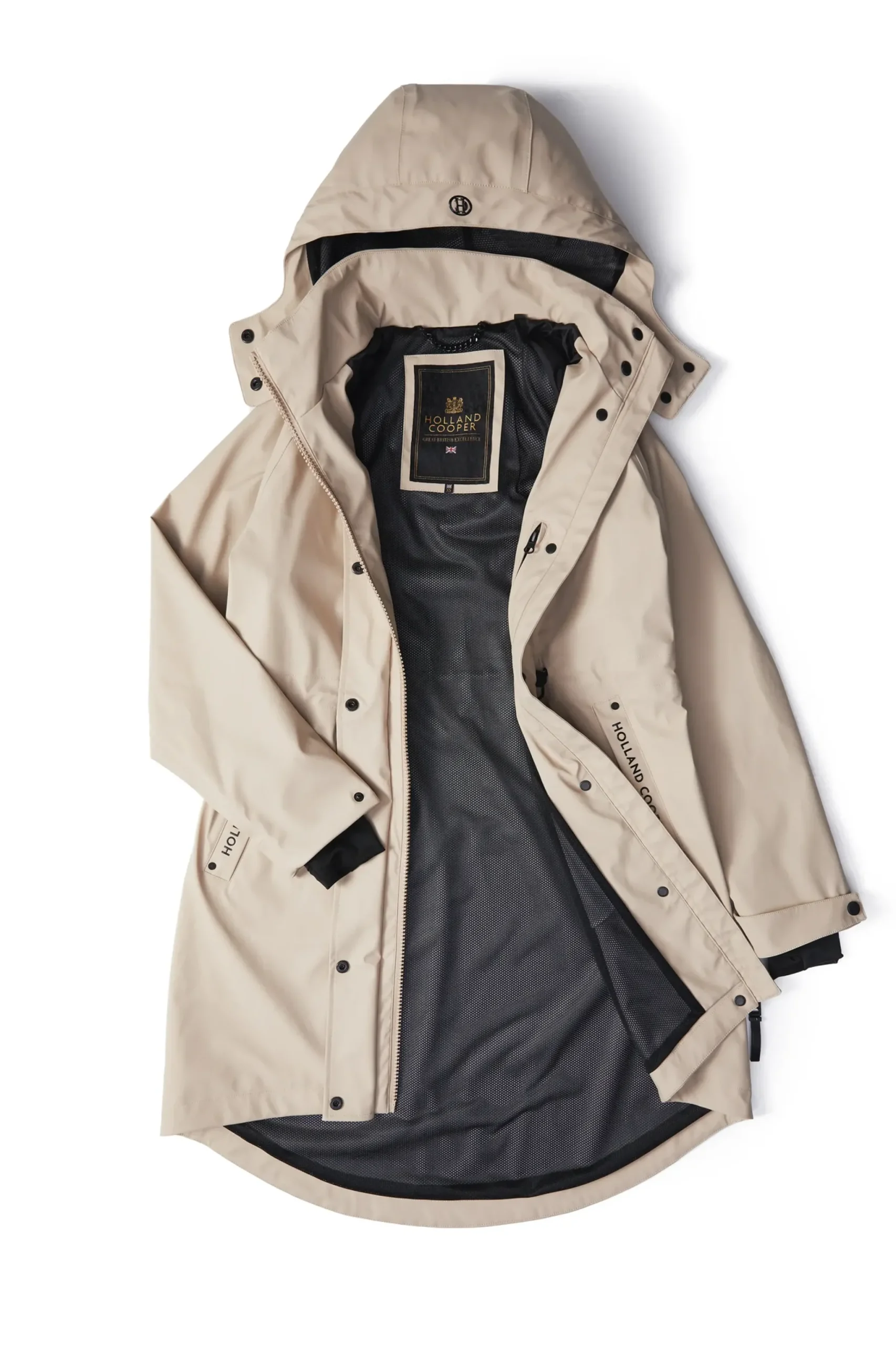 Holland Cooper Chartwell Rain Parka Stone Online
