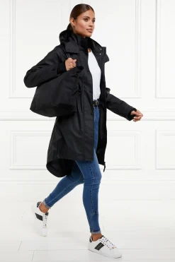 Holland Cooper Chartwell Rain Parka Black Sale