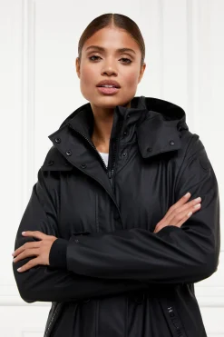 Holland Cooper Chartwell Rain Parka Black Sale