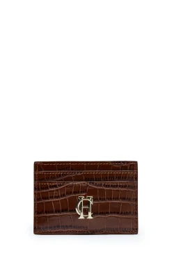 Holland Cooper Chelsea Card Holder Tan Croc Best