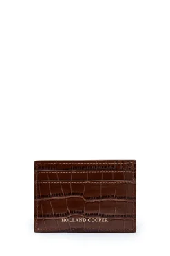 Holland Cooper Chelsea Card Holder Tan Croc Best