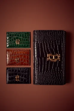 Holland Cooper Chelsea Card Holder Tan Croc Best