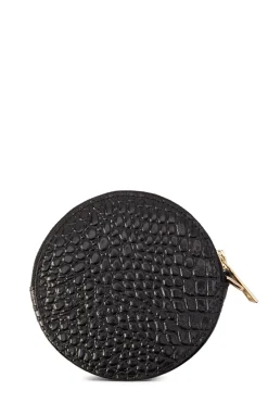 Holland Cooper Chelsea Coin Purse Black Croc Best