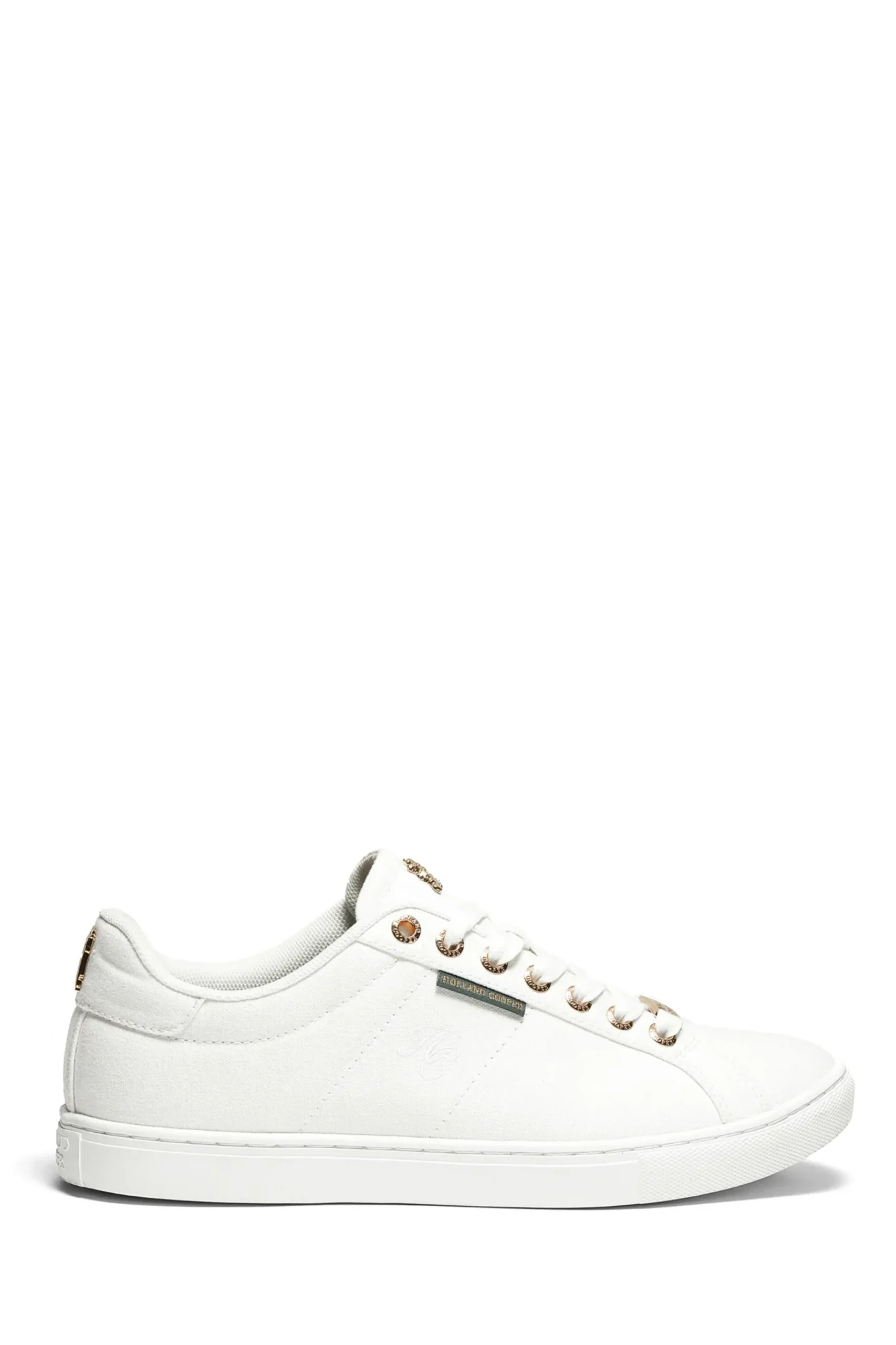 Holland Cooper Chelsea Court Trainer Embroidered White Best