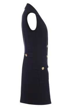 Holland Cooper Chelsea Dress Black Linen