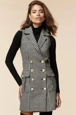 Holland Cooper Chelsea Dress Houndstooth Discount