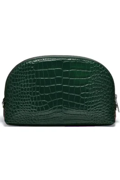 Holland Cooper Chelsea Makeup Bag Emerald Croc Online