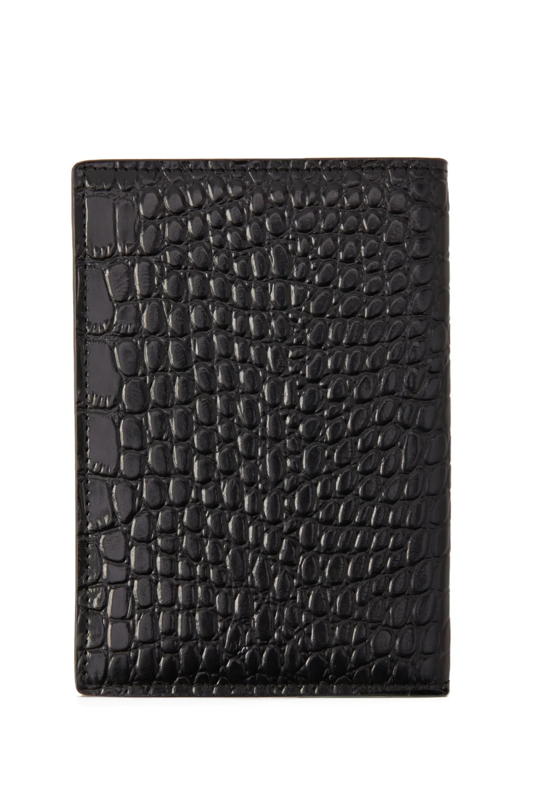 Holland Cooper Chelsea Passport Holder Black Croc Online