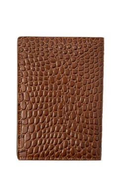 Holland Cooper Chelsea Passport Holder Tan Croc Online