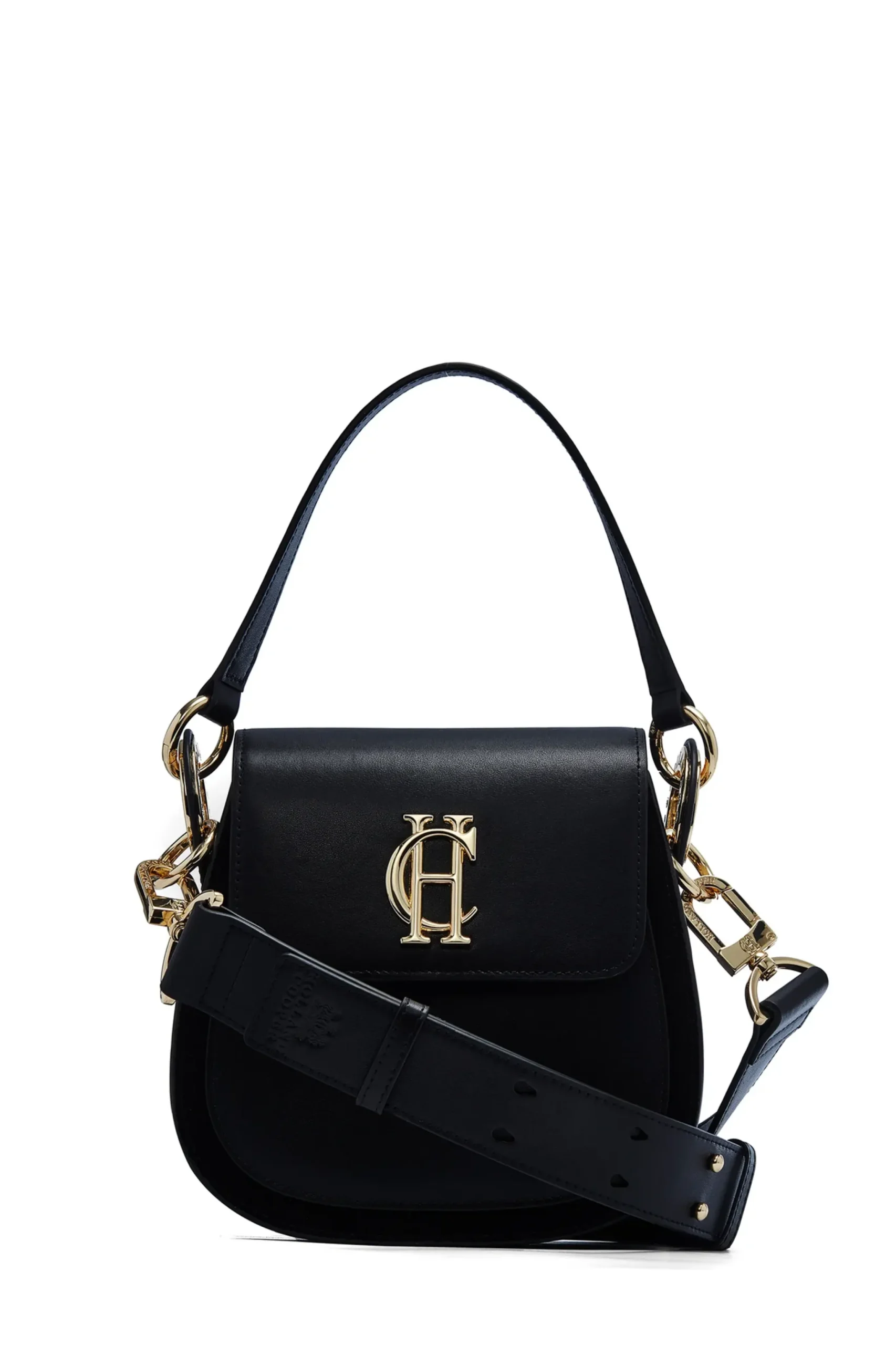 Holland Cooper Chelsea Saddle Bag Soft Black Outlet