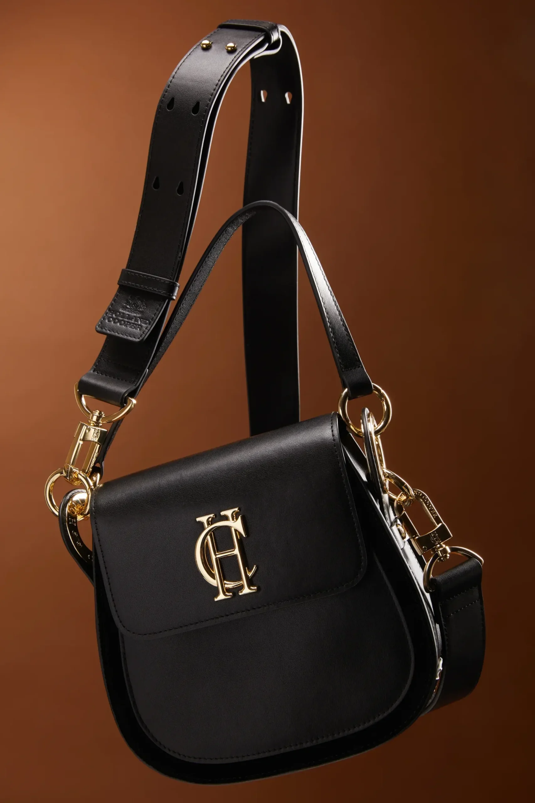 Holland Cooper Chelsea Saddle Bag Soft Black Outlet
