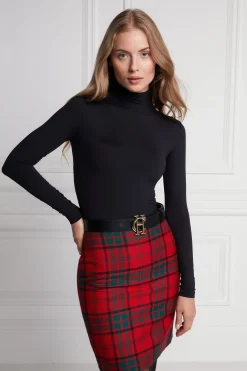 Holland Cooper Chelsea Skirt Red Tartan Sale