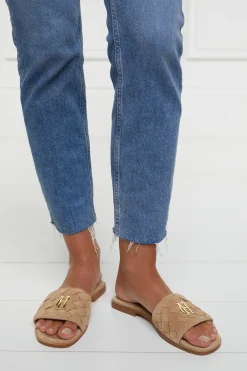 Holland Cooper Chelsea Slides Taupe New