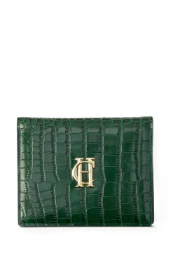 Holland Cooper Chelsea Wallet Emerald Croc New