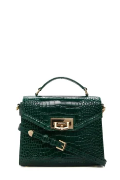 Holland Cooper Cheltenham Bag Emerald Croc Clearance