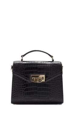 Holland Cooper Cheltenham Bag Rich Chocolate Croc New