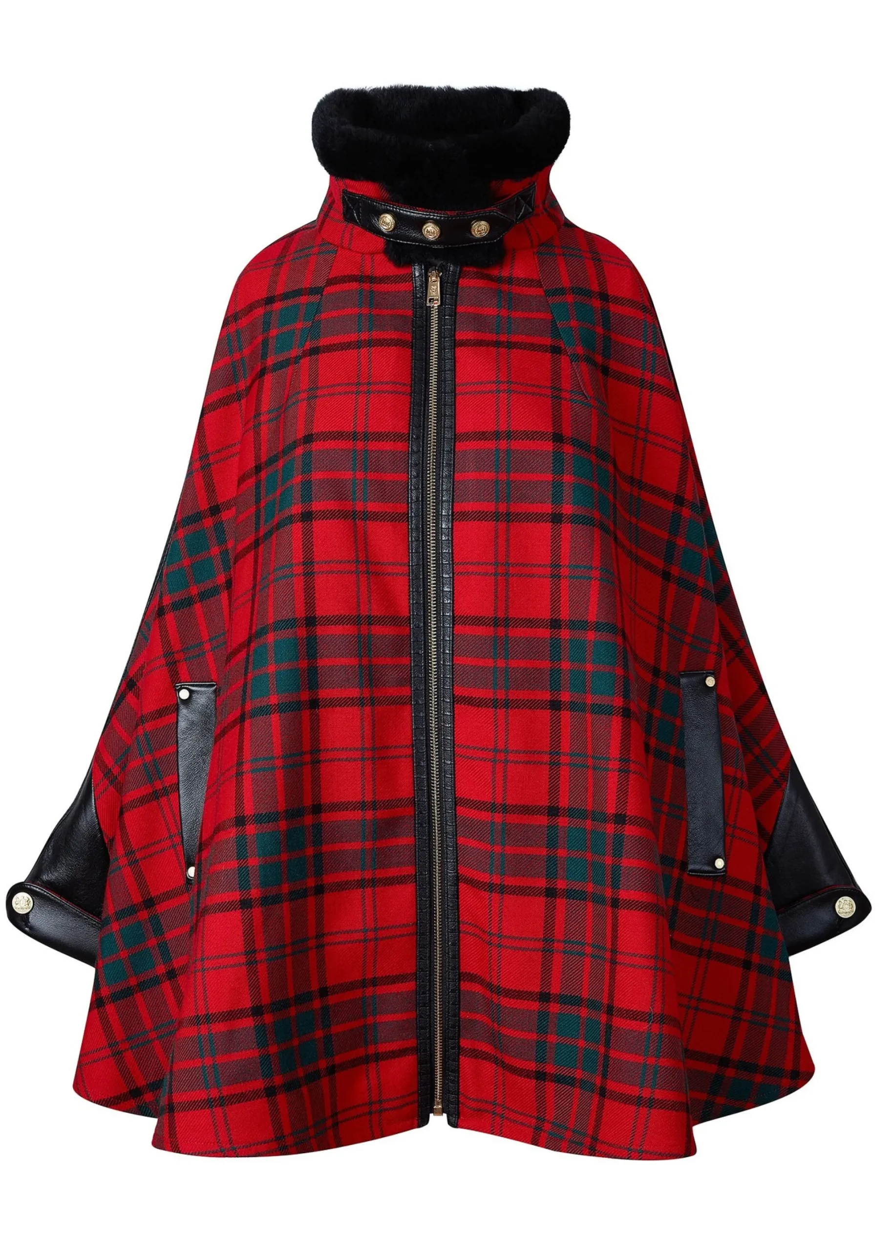 Holland Cooper Chiltern Cape Red Tartan Best