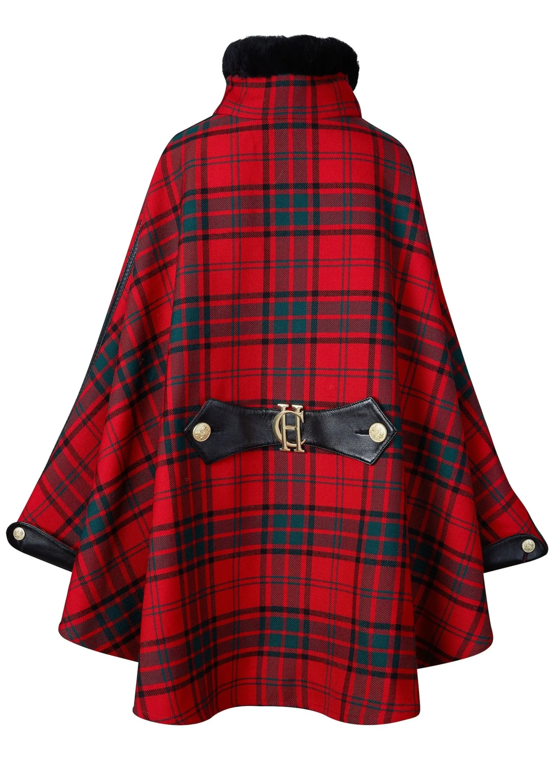 Holland Cooper Chiltern Cape Red Tartan Best