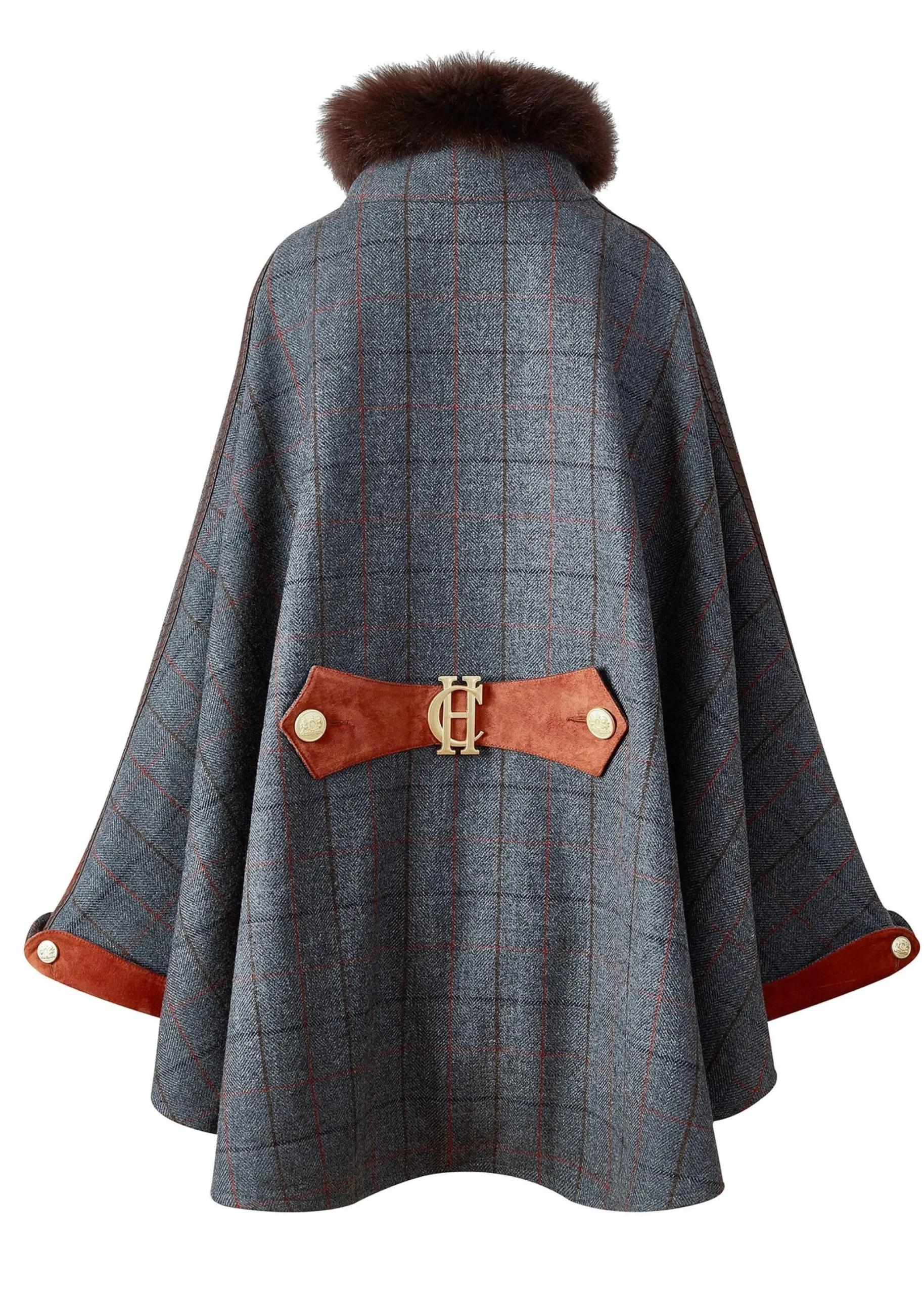 Holland Cooper Chiltern Cape Mid Blue Check Hot