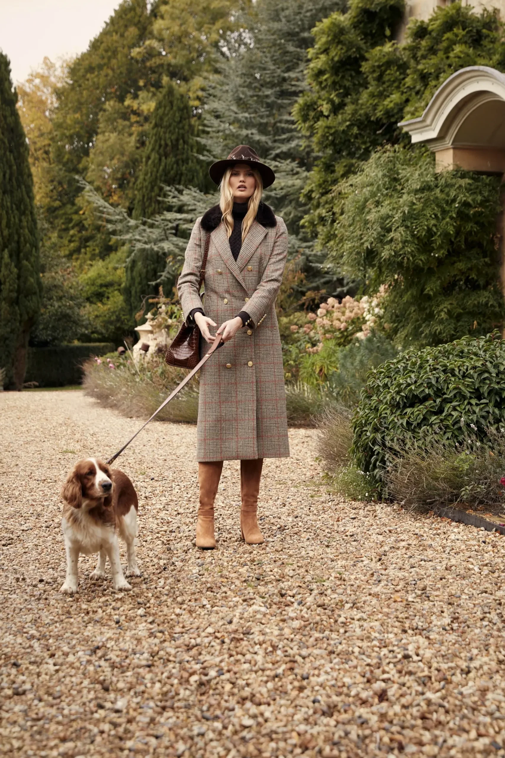 Holland Cooper Classic Dog Lead Chestnut