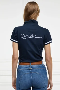 Holland Cooper Classic Polo Shirt Ink Navy Sale