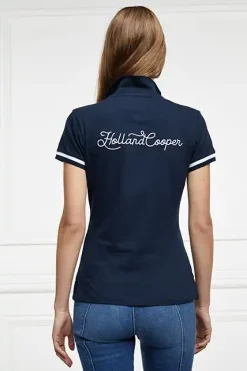 Holland Cooper Classic Polo Shirt Ink Navy Sale