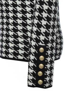 Holland Cooper Classic Roll Neck Knit Houndstooth Sale
