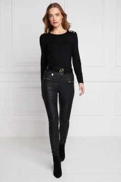 Holland Cooper Coated Biker Jean Sale