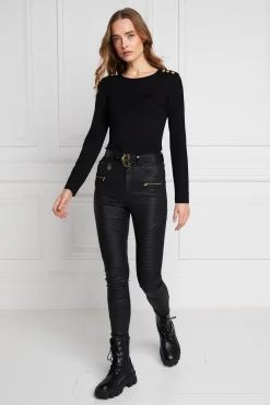 Holland Cooper Coated Biker Jean Sale