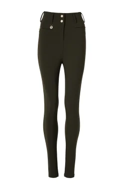 Holland Cooper Contour Trouser Dark Olive Outlet