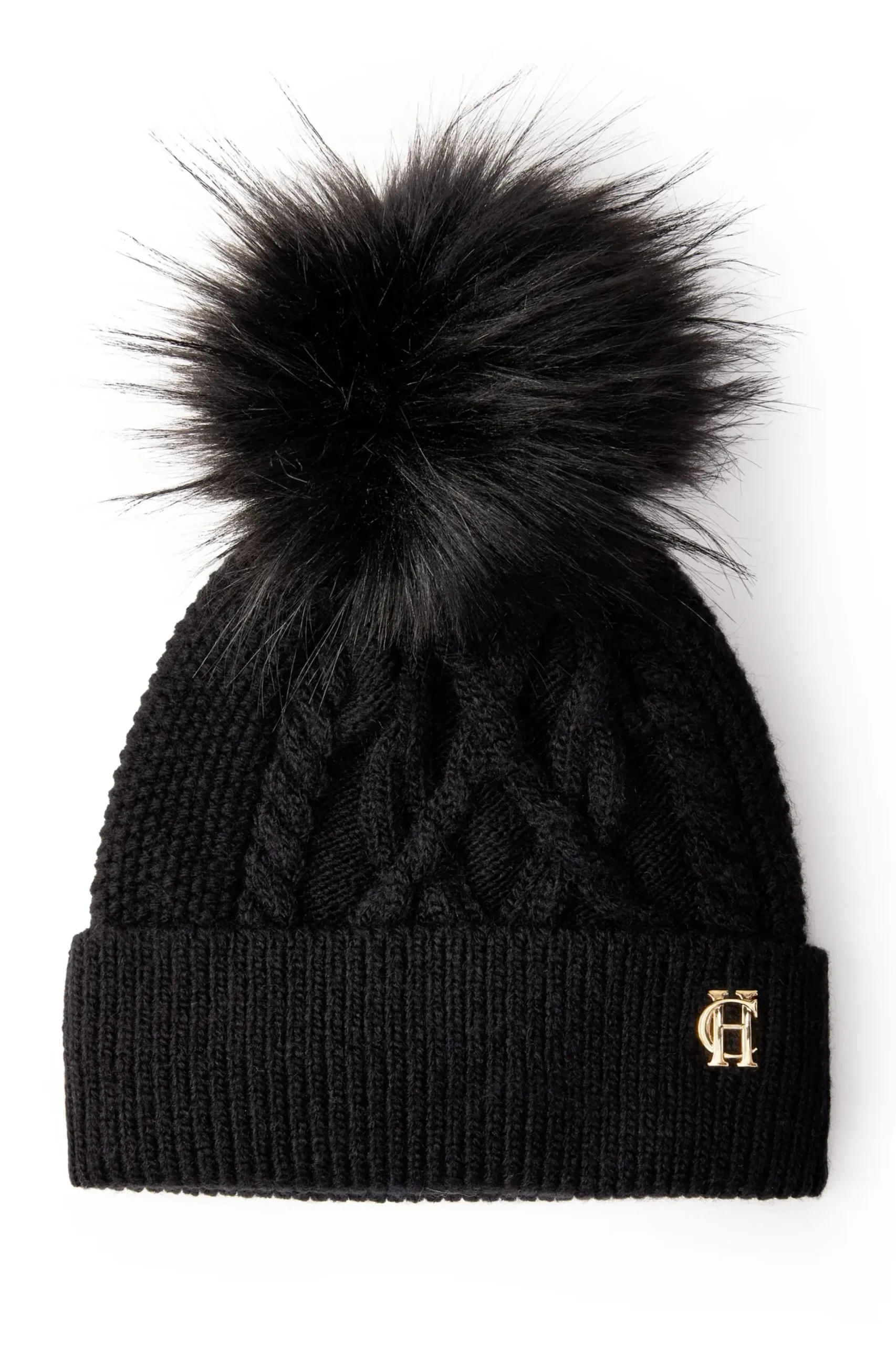 Holland Cooper Cortina Bobble Hat Black Best