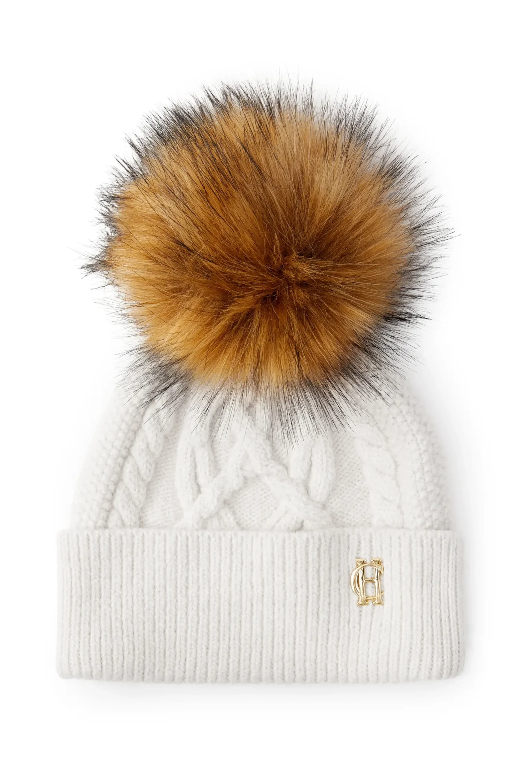 Holland Cooper Cortina Bobble Hat Oatmeal Best