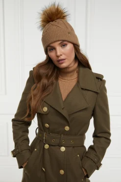 Holland Cooper Cortina Bobble Hat Caramel Outlet